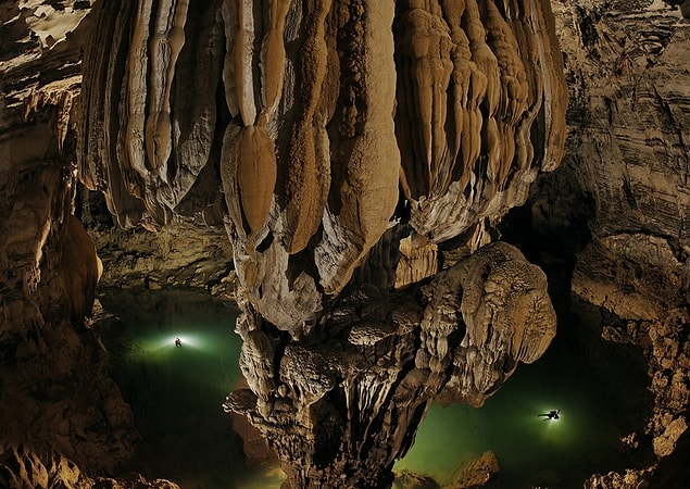 11. There is also a 650 ft. deep lake in the cave!