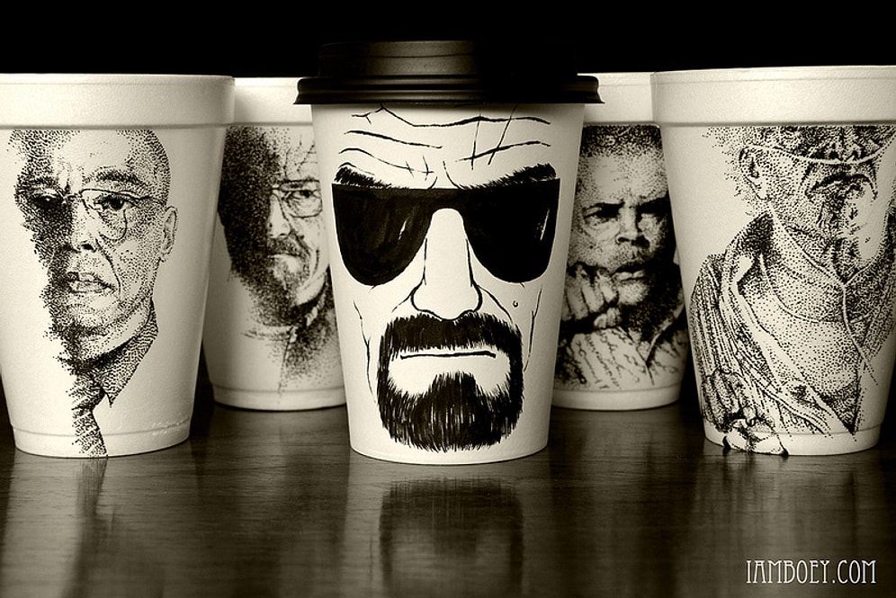 Malezyalı Cheeming Boey'in Elinde Sabırla Birer Sanat Eserine Dönüşen 10 Kahve Bardağı