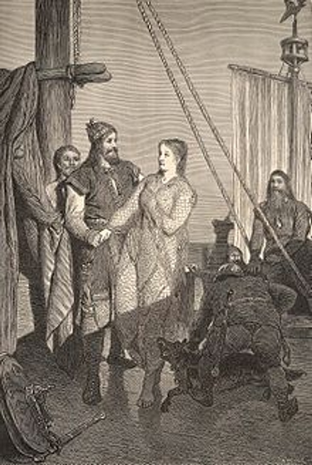 Bonus 4 - Ragnar ve ikinci eşi Aslaug tasviri.