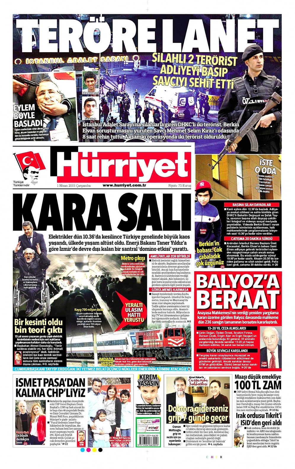 Gazetelerde Bugün | 1 Nisan Çarşamba