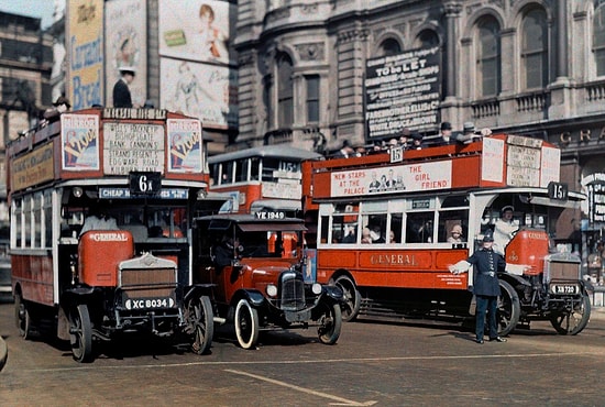 1928 Yılında İngiltere'de Çekilmiş, Hiçbir Yerde Göremeyeceğiniz 21 Renkli Fotoğraf