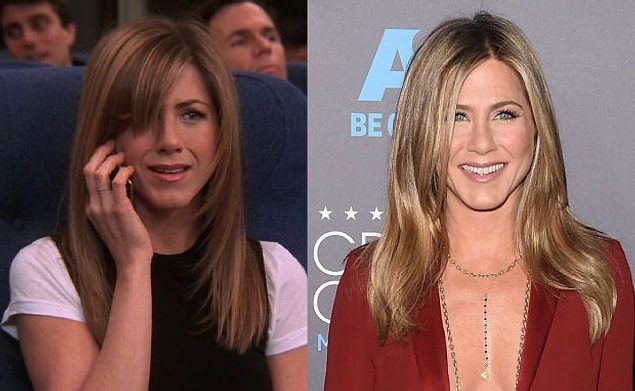1. Rachel Green rolündeki Jennifer Aniston