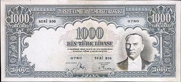 3. 2. Emisyon 1000 Türk Lirası (1939-1946)