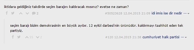 12. 'Seçim barajını kaldıracağını taahhüt eden tek partiyiz.'