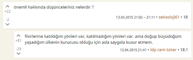 8. Atatürk hakkında düşünceleriniz?