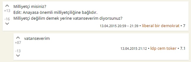 17. Milliyetçi misiniz?