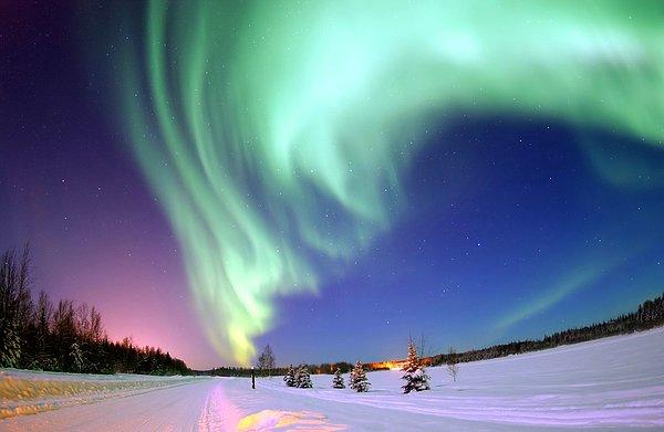 Kuzey Işıkları, 'Bear' Gölü Alaska