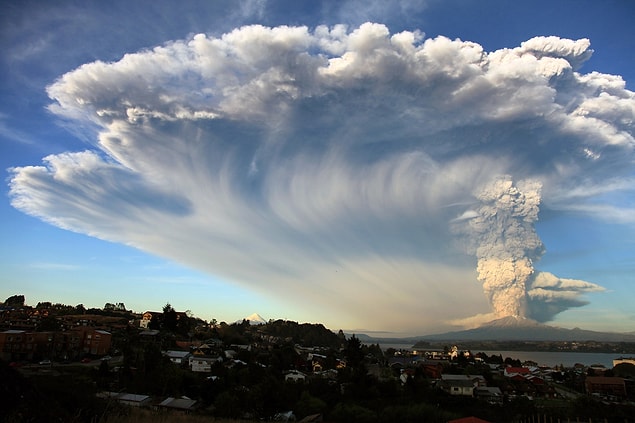 Yine bir güney şehri, Puerto Montt'dan, 22 Nisan'da çekilen fotoğraf.