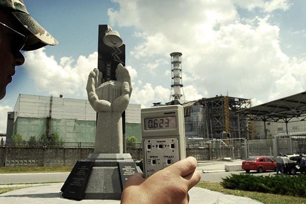 10. Çernobil'de günümüzdeki radyasyon düzeyi hala normalin çok üzerinde