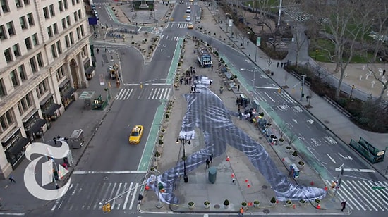 Time Lapse Görüntülerle Fransız Sokak Sanatçısı JR'ın 24 Saatlik İnanılmaz Çalışması