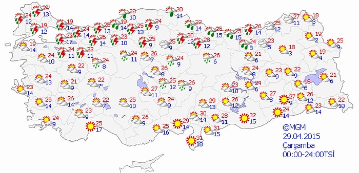 Bugün Hava Nasıl Olacak?