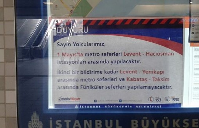 Taksim’e Metro yok