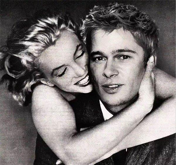 24. Marilyn Monroe ve Brad Pitt