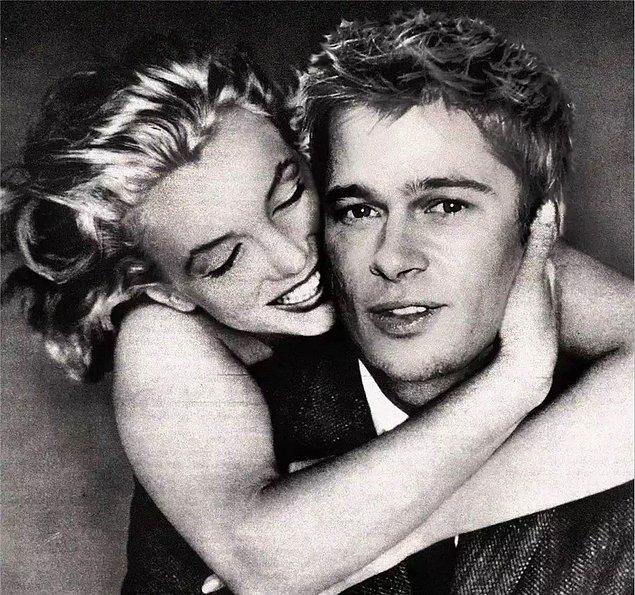 24. Marilyn Monroe and Brad Pitt: There we have it…Our perfect couple…Marilyn is wild as usual!