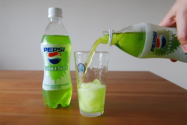 13. Pepsi Shiso, Yeşil shisolu (Japonya)