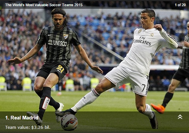 En değerli kulüp Real Madrid