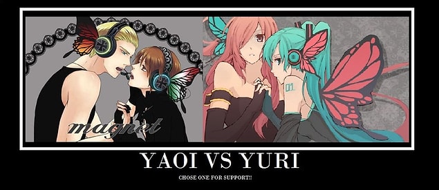 8. Yaoi hastası fangirller VS Yuri delisi Fanboylar