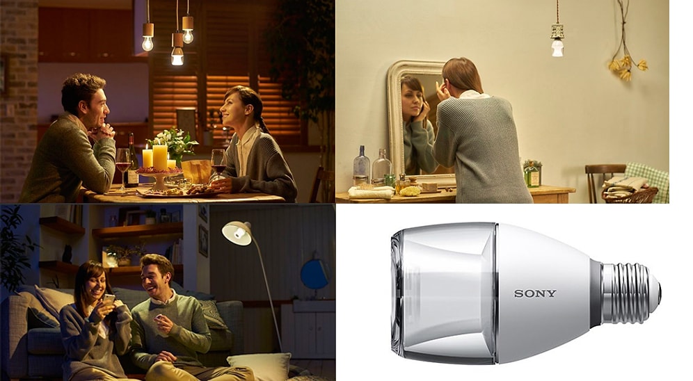 Sony Üzerinde Hoparlör Bulunan ve Akıllı Telefonla Kontrol Edilebilen LED Ampül Satışına Başlıyor