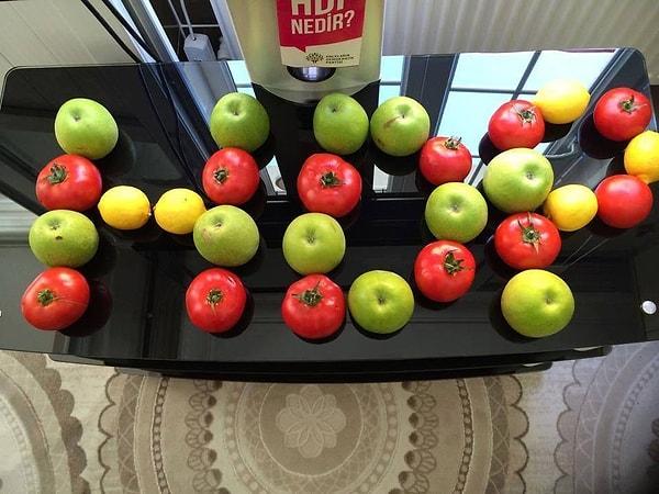 12. Meyve sebze ile farklı bir deneme