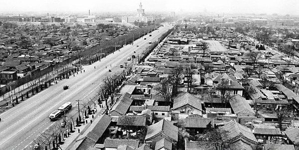 3. Pekin, Çin - 1950'ler & bugün Görseli
