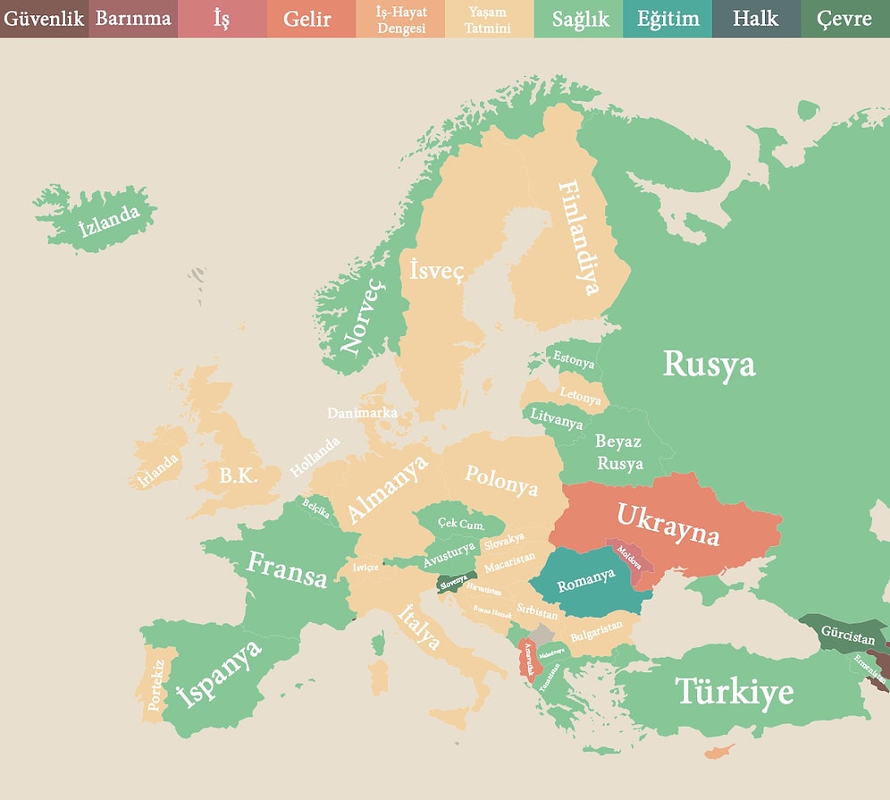 Ülkelere Göre İnsanların Hayatta En Çok Neye Önem Verdiğini Gösteren 7 Harika Infografik