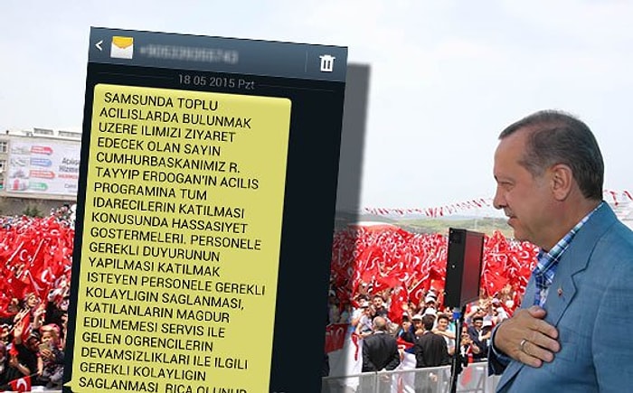 Cumhurbaşkanı Erdoğan'ın Mitingi İçin Okullar Tatil Edilmiş...