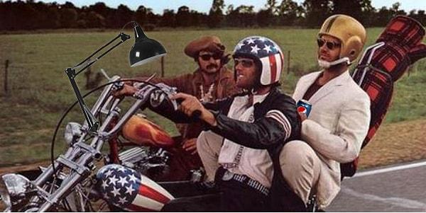 12. Easy Rider - Kask, masa lambası, Pepsi