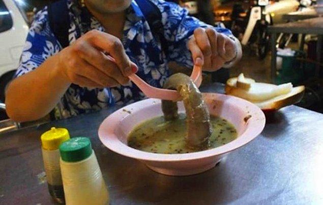 12. Soup Number 5 (Bull testes or penis) - Philippines