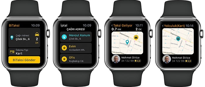 BiTaksi Apple Watch Uygulamasıyla Artık Akıllı Saat Üzerinden de Taksi Çağrılabilecek