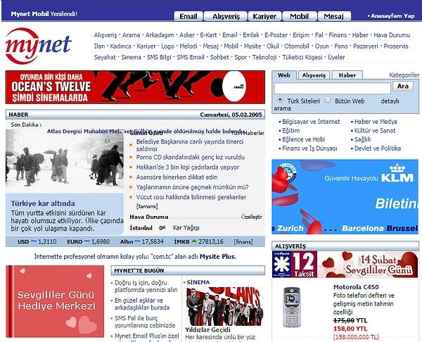 9. Mynet.com - 2005