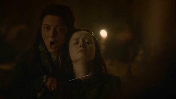 Catelyn Stark: Tuly ve Stark Adına Yemin Olsun ki Robb'u Bırak Yoksa Karının Boğazını Keserim