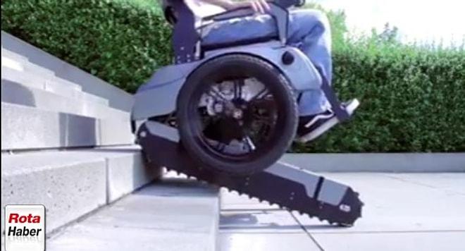 Merdiven çıkabilen tekerlekli sandalye
