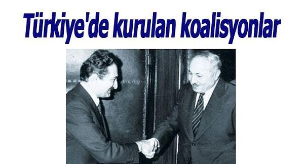 Türkiye'nin koalisyon geçmişi