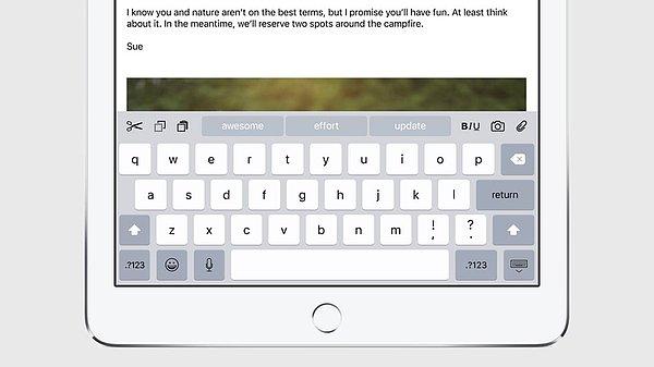 QuickType Özelliği iPad’e Geliyor