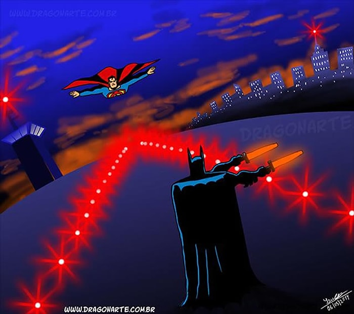 Süper Kahramanların Komik ve Absürt Hikayelerini Konu Alan Seriden 25 Karikatür