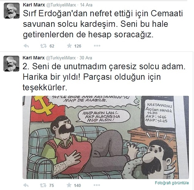16. Hesap sorar...