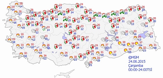 Meteoroloji'den 7 İle Kuvvetli Yağış Uyarısı