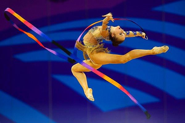12. Azeri Marina Durunda, 2015 Avrupa Oyunları, ritmik cimnastik müsabakasında.