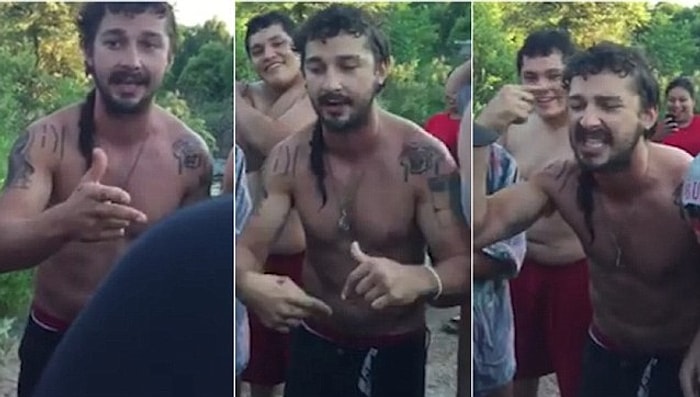 Shia LaBeouf'un Kendi Haline Bırakılınca İyice Zıvanadan Çıkması
