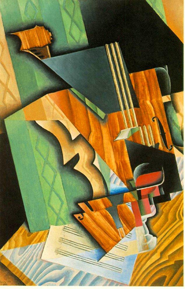 10. Juan Gris - Keman ve Kadeh (1915)