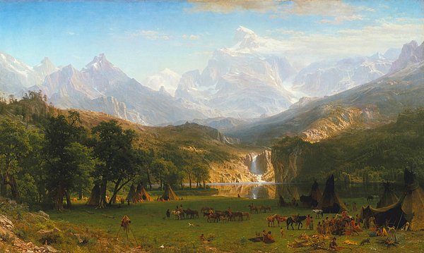 5. Albert Bierstadt - Rocky Dağları (1863)
