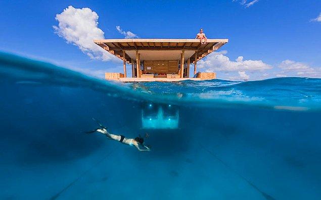 1. Floating Hotel in Zanzibar, Tanzanya