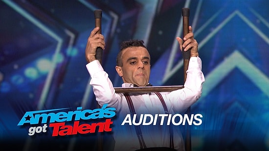 Yeteneğiyle Jüriyi Büyüleyen Merdiven Cambazı