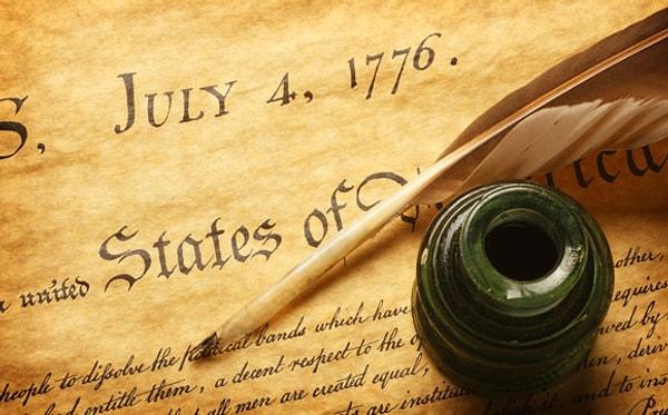 7. 4 Temmuz 1776 tarihinde Amerikan Bağımsızlık Bildirgesi ilan edilmiştir.