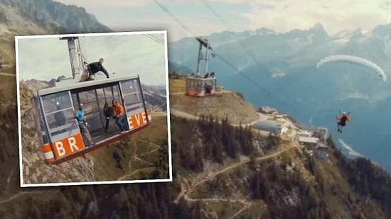 Paraşütle Atlayıp Teleferiğe Binmek