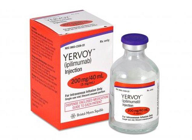 8. Yervoy cilt kanseri ilacı