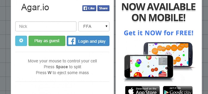 Agar.io'nun iOS ve Android Uygulaması Nihayet Çıktı