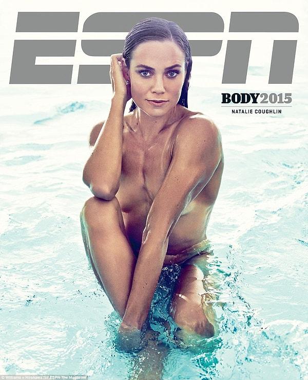 Suya dalarken: Olimpik yüzücü Natalie Coughlin, bir dergiye verdiği röportajda vücudunu sevdiğinden bahsediyor.