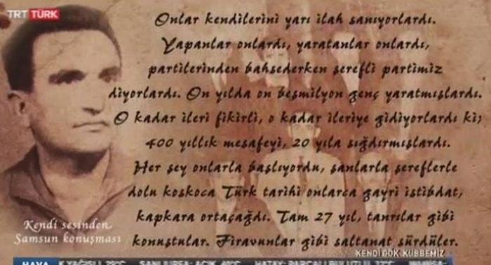 TRT Ekranlarında Atatürk'e Hakaret: 'Yediler, İçtiler, Kustular'