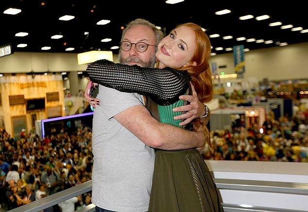 24. They gave hugs to Sir Davos.